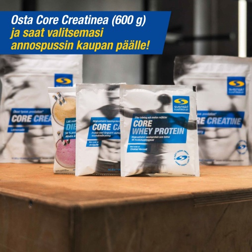 Osta Core Creatinea (600 g) ja saat valitsemasi annospussin kaup